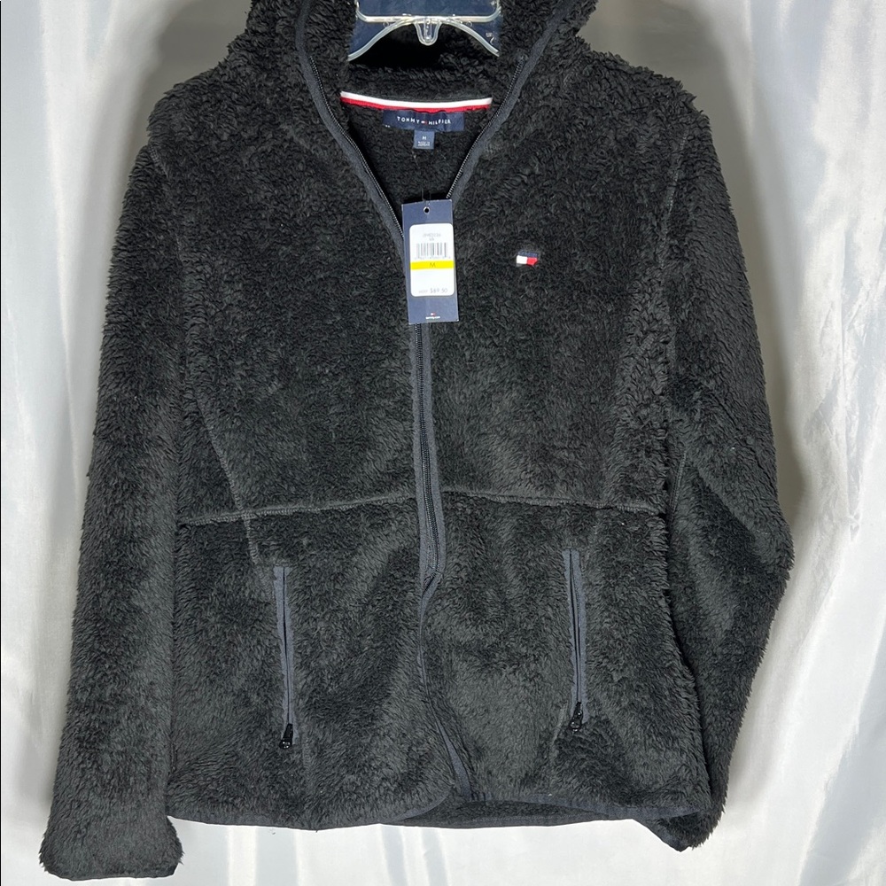 Tommy Hilfiger Black Sherpa Hoodie